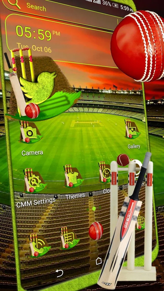 Cricket Stadium Theme Launcher - عکس برنامه موبایلی اندروید