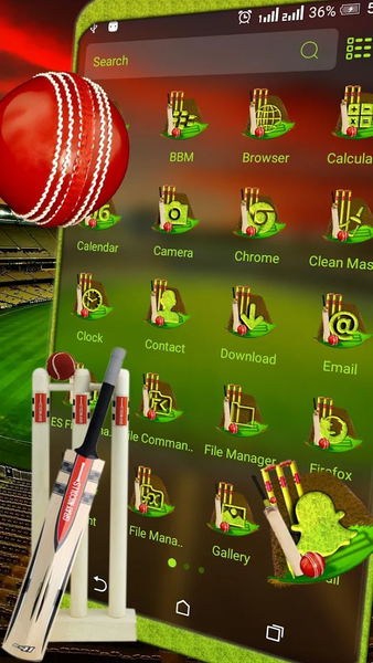 Cricket Stadium Theme Launcher - عکس برنامه موبایلی اندروید