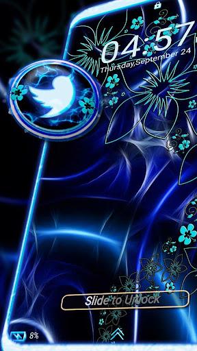 Dark Blue Fractal Launcher - عکس برنامه موبایلی اندروید