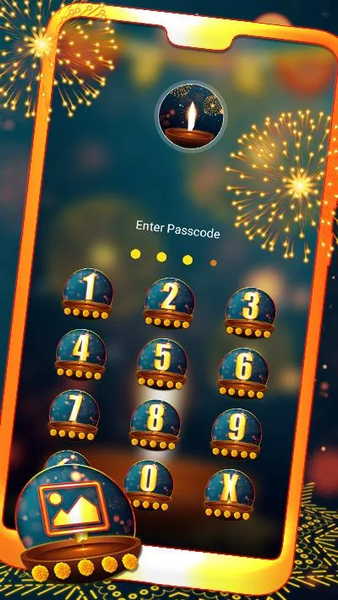 Diwali Firework Launcher Theme - عکس برنامه موبایلی اندروید