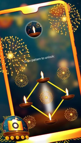 Diwali Firework Launcher Theme - عکس برنامه موبایلی اندروید