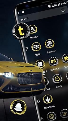 Golden Sport Car Theme - عکس برنامه موبایلی اندروید