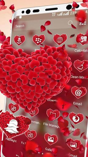 Heart Bunch Love Theme - Image screenshot of android app