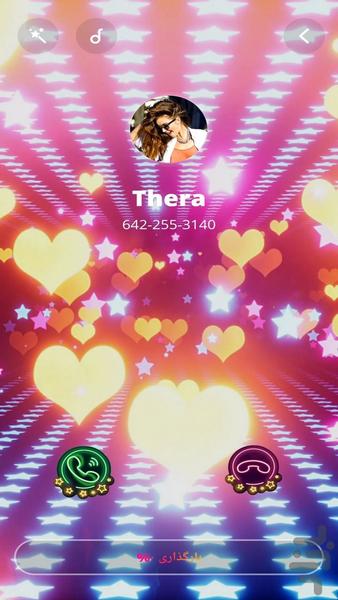 پس زمینه تماس- فلش تماس - عکس برنامه موبایلی اندروید