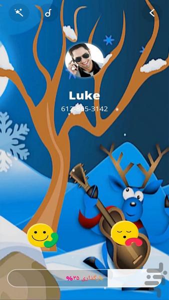 پس زمینه تماس- فلش تماس - عکس برنامه موبایلی اندروید