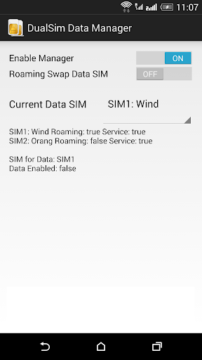 DualSim Data Manager - Image screenshot of android app