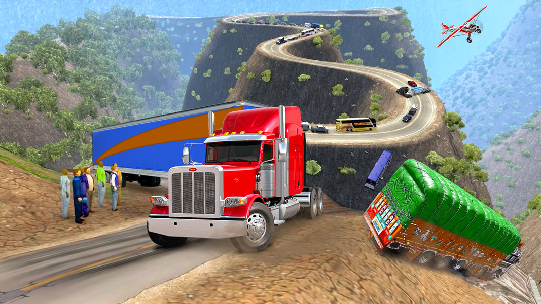 Indian Truck Game Cargo Truck - Gameplay image of android game