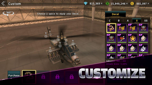 GUNSHIP BATTLE: Helicopter 3D - Gameplay image of android game