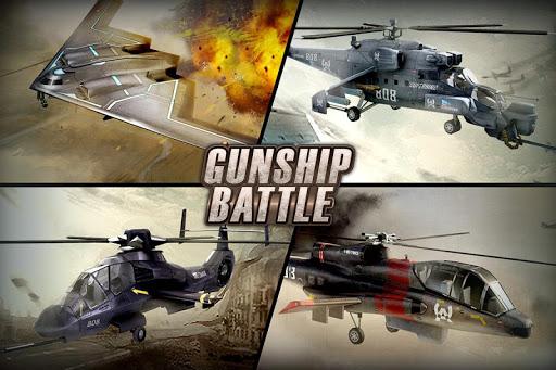 GUNSHIP BATTLE: Helicopter 3D - Gameplay image of android game