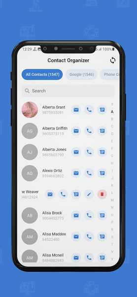 Contact Organizer - Image screenshot of android app