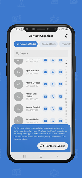 Contact Organizer - Image screenshot of android app