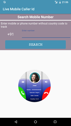 Mobile Number Caller Id Finder - عکس برنامه موبایلی اندروید
