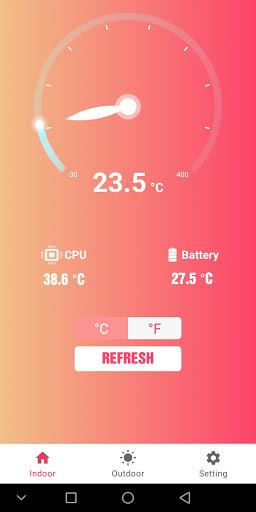 Room Temperature Thermometer - Image screenshot of android app