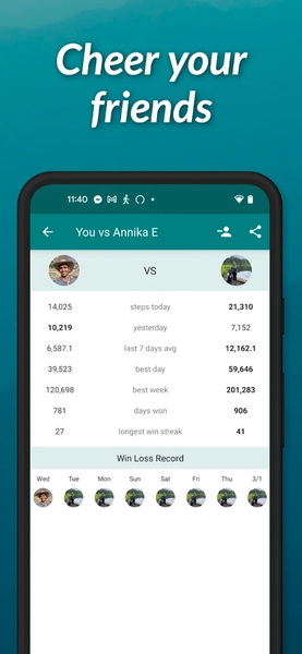 StepUp Pedometer Step Counter - Image screenshot of android app