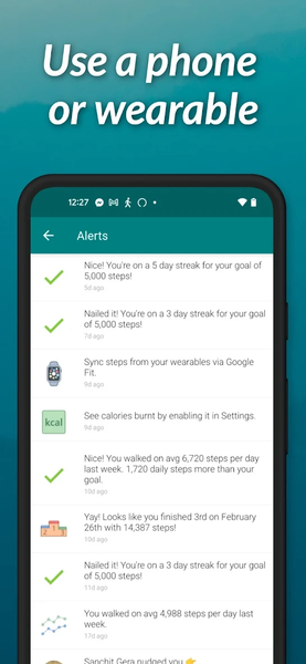 StepUp Pedometer Step Counter - Image screenshot of android app