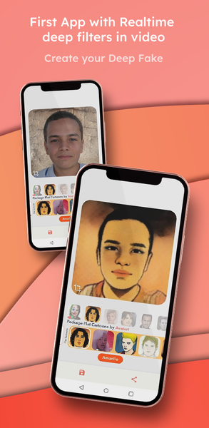 Deepfake Artbreeder Cartoonify - Image screenshot of android app