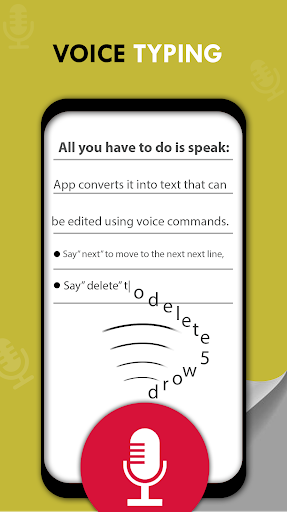 Voice, speech notes: Speech to text - عکس برنامه موبایلی اندروید