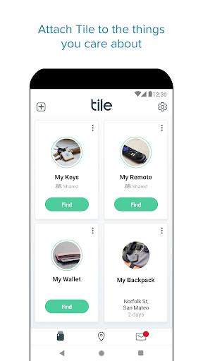 Tile: Making Things Findable - Image screenshot of android app