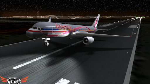 Flight Simulator Night - Fly Over New York NY - Gameplay image of android game