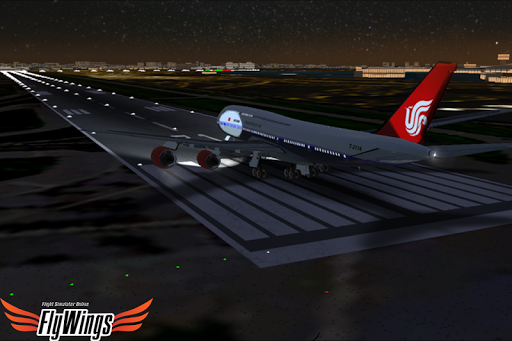 Flight Simulator Night - Fly Over New York NY - Gameplay image of android game