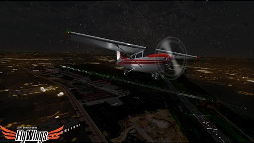 Flight Simulator Night - Fly Over New York NY - Gameplay image of android game