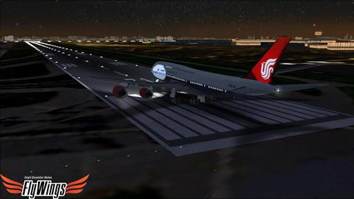 Flight Simulator Night - Fly Over New York NY - Gameplay image of android game