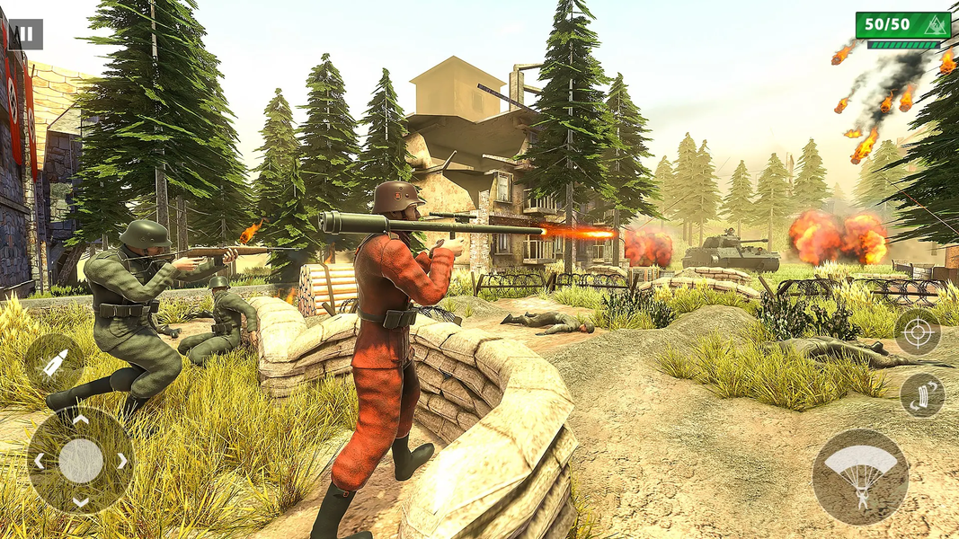 Gun Shooter Offline Game WW۲: - عکس بازی موبایلی اندروید