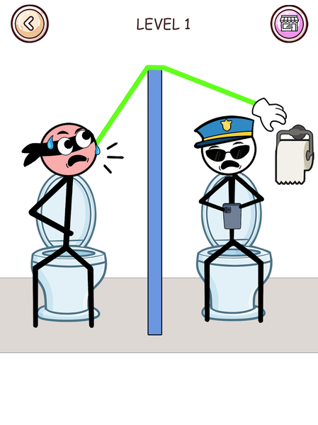 Stick Robber: Brain Puzzle - عکس برنامه موبایلی اندروید