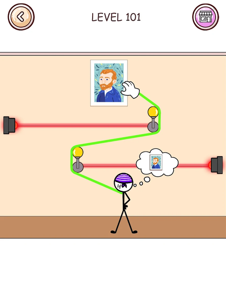 Stick Robber: Brain Puzzle - عکس برنامه موبایلی اندروید
