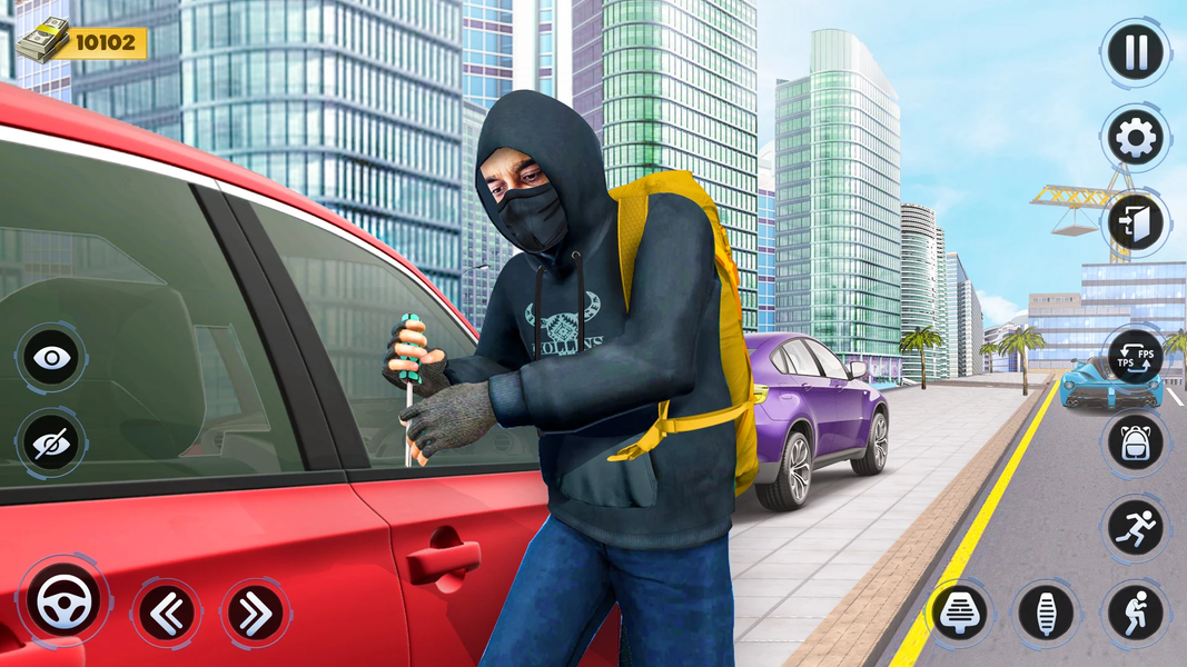 Vegas Robbery Crime City Game - Gameplay image of android game