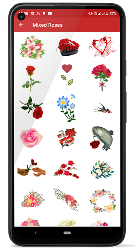 Rose Stickers - Image screenshot of android app