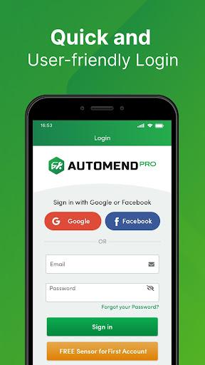 Automend Pro OBD 2 Car Scanner - Image screenshot of android app