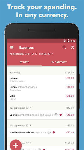 Toshl Finance - budget manager - Image screenshot of android app