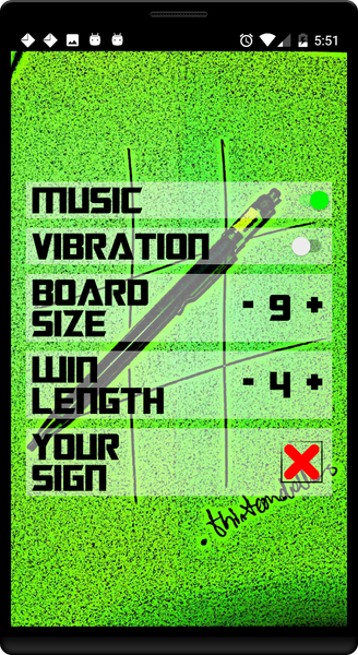 XXL Tic Tac Toe (BT/Computer) - Gameplay image of android game