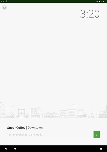 Time Clock Terminal - Image screenshot of android app