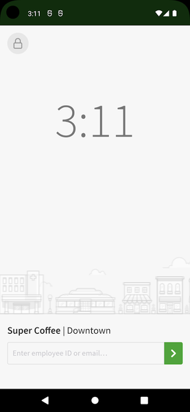 Time Clock Terminal - Image screenshot of android app