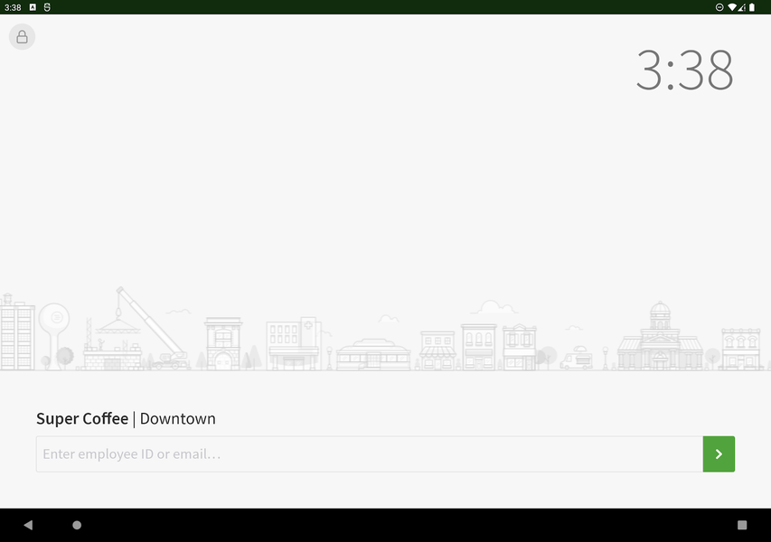 Time Clock Terminal - Image screenshot of android app