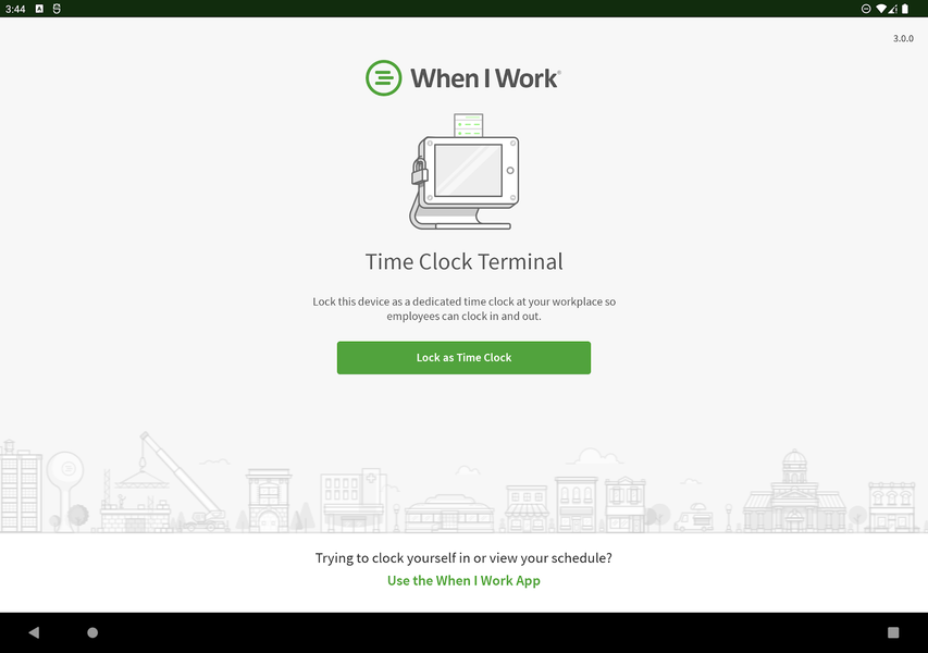 Time Clock Terminal - Image screenshot of android app