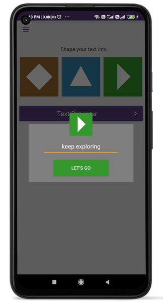 Text Repeater App - Image screenshot of android app