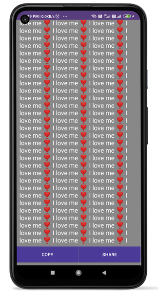 Text Repeater App - Image screenshot of android app