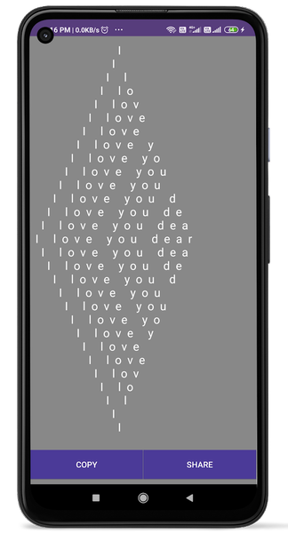 Text Repeater App - Image screenshot of android app