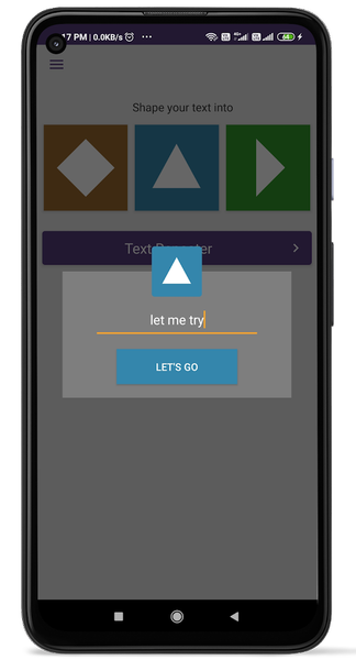 Text Repeater App - Image screenshot of android app