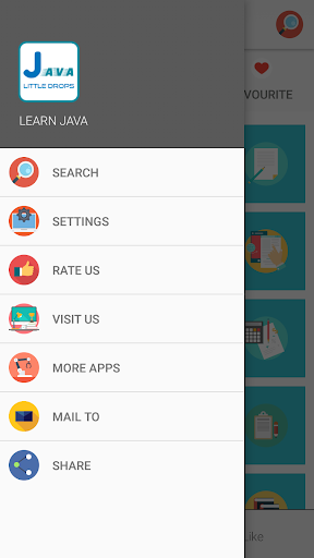 Learn Java - عکس برنامه موبایلی اندروید