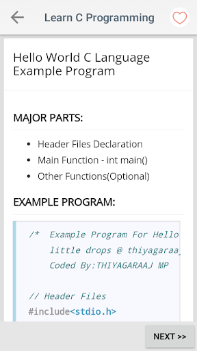 Learn C Programming - عکس برنامه موبایلی اندروید