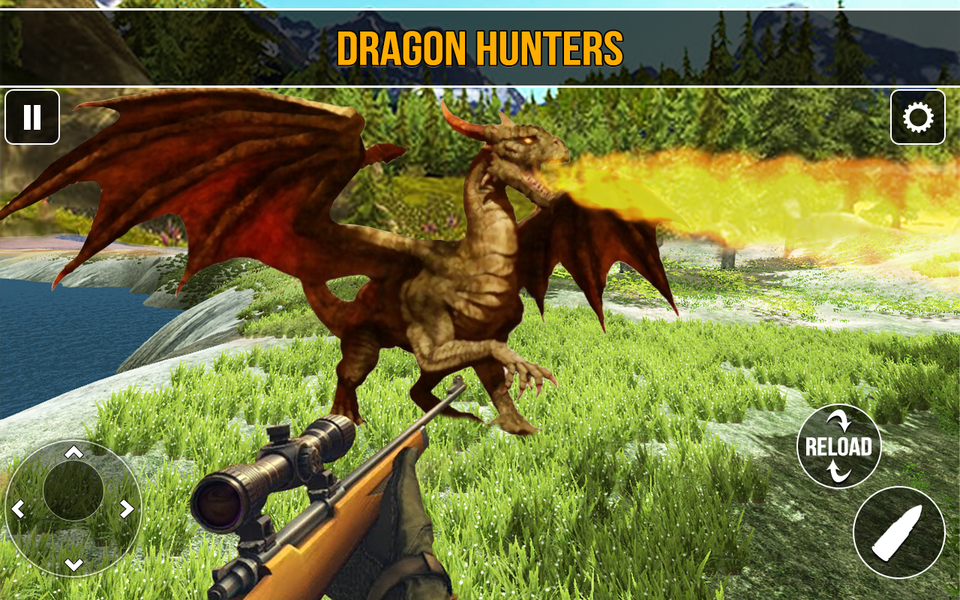 Dragon Shooting Dragon Games - Gameplay image of android game