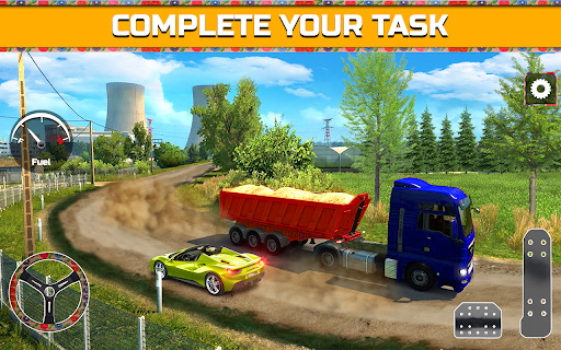 PK Cargo Truck Transport Game - Gameplay image of android game
