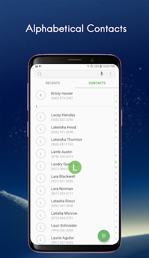 Dialer Theme S10 - Call Block & Contact - Image screenshot of android app