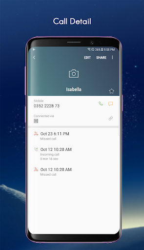 Dialer Theme S۱۰ - Call Block & Contact - عکس برنامه موبایلی اندروید
