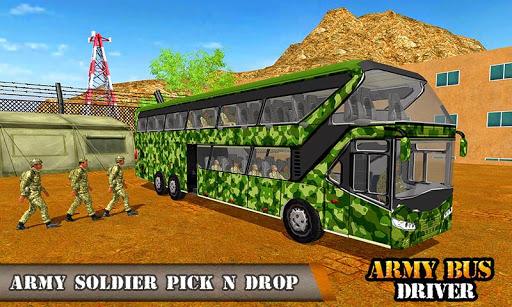 Army Bus Transporter Coach Fun - Gameplay image of android game