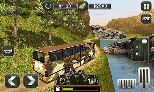 Army Bus Transporter Coach Fun - Gameplay image of android game